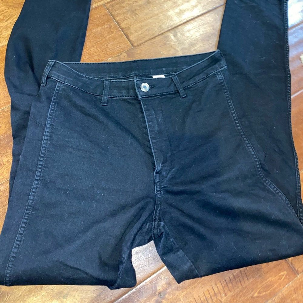 Black high waisted skinny jeans